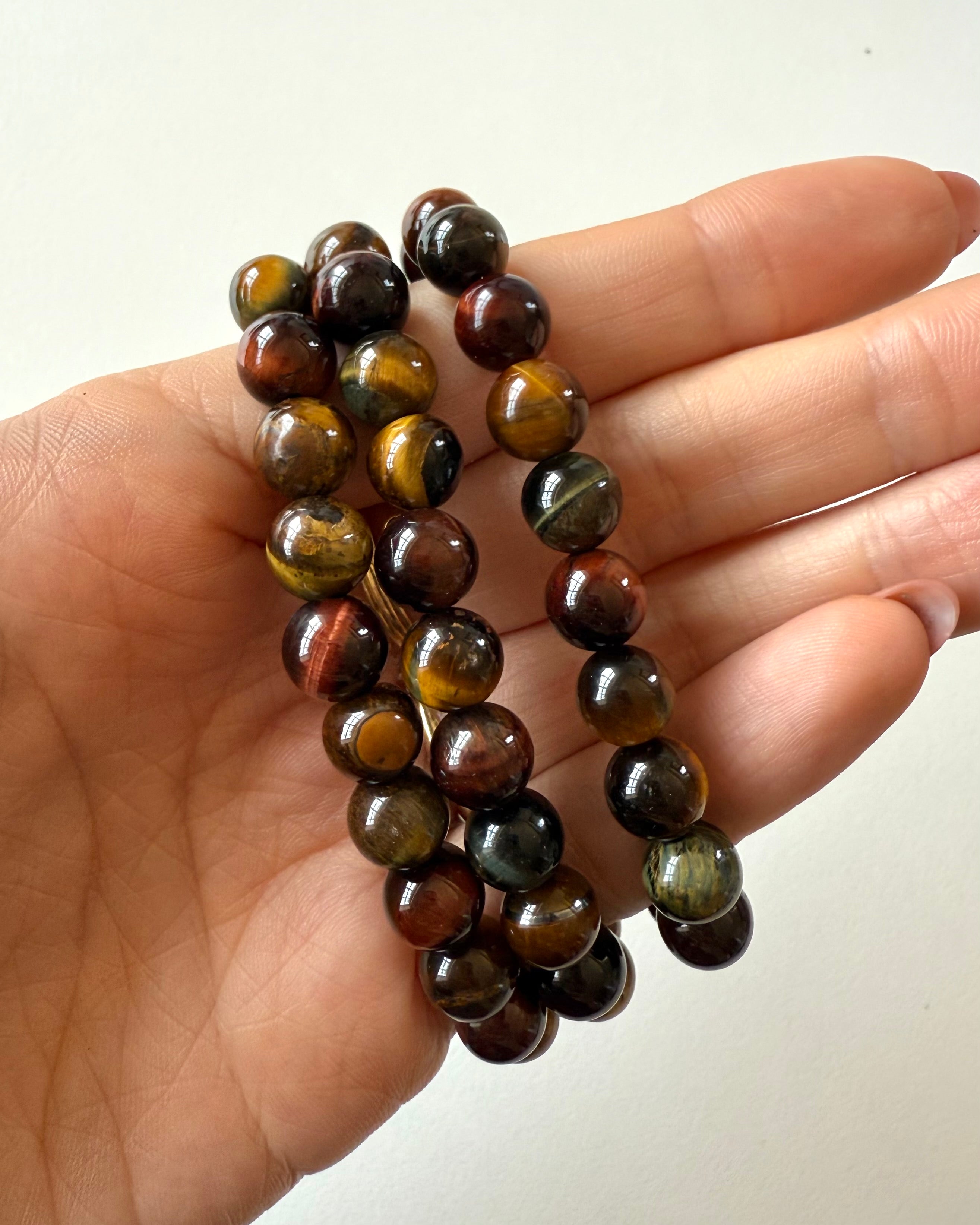 Bracciale TRIS Occhio di Tigre/Falco/Bue