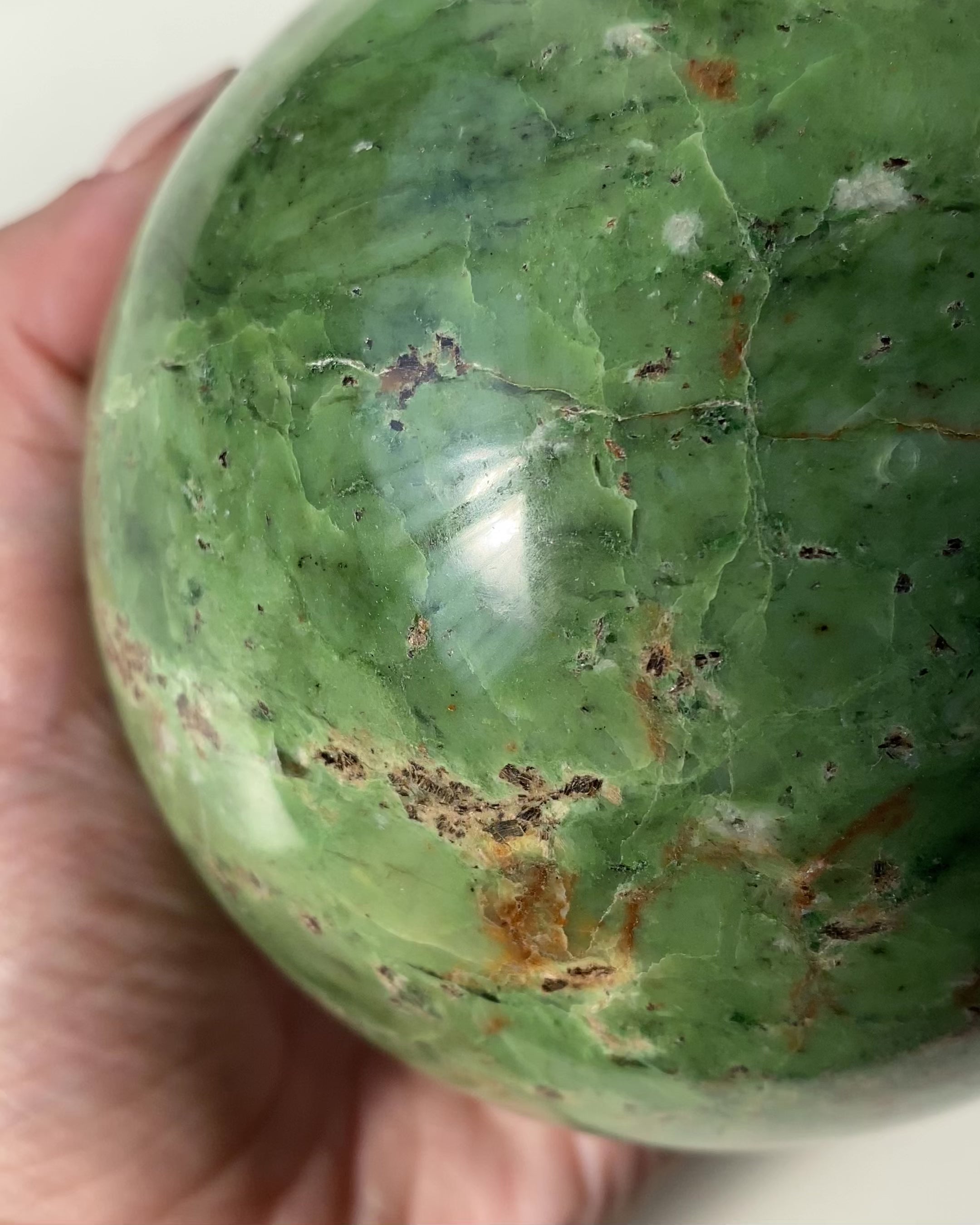 Sfera in Crisoprasio Verde
