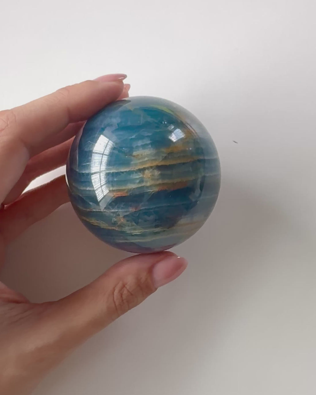Sfera in Onice Blu (5,5cm)