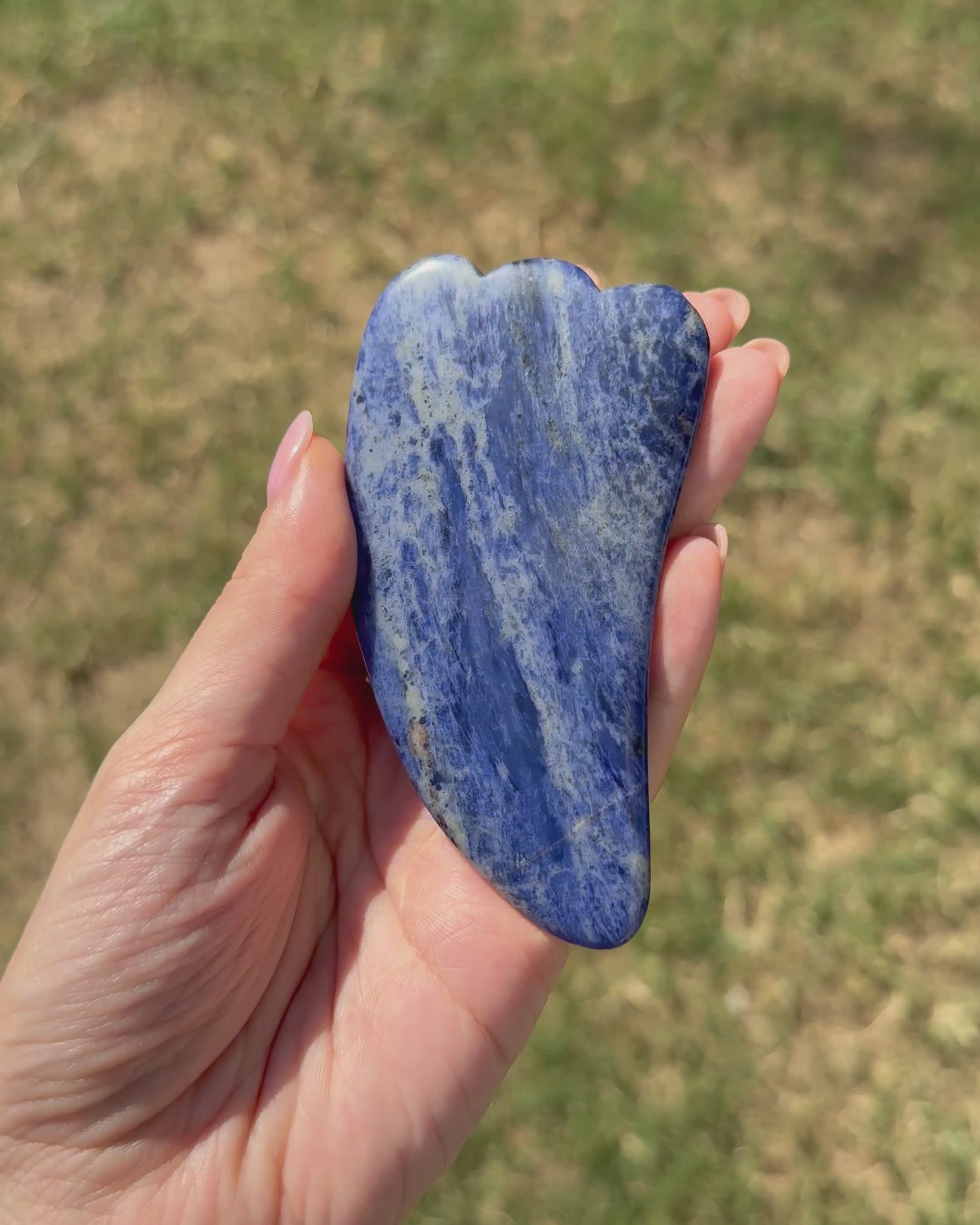 Gua Sha in Sodalite