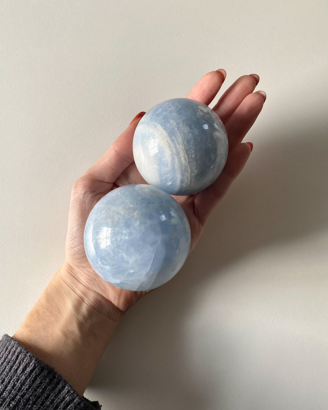 Sfera in Calcite Azzurra